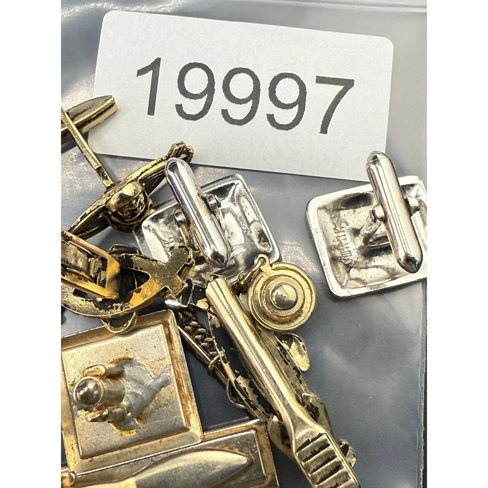 Vintage Cufflinks Tie Tack Lot‎ 3 Sets Some Signed